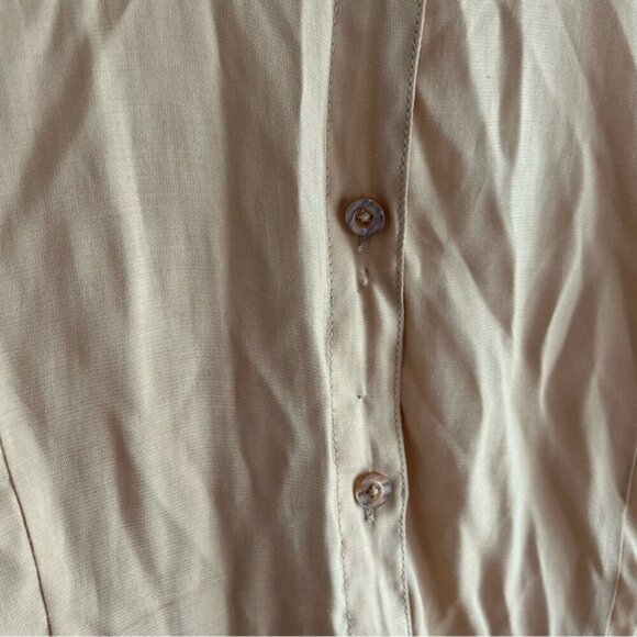 L'Académie Revolve The Bastina Top Button-Down Blouse Shirt Long Sleeve Sz L - Picture 6 of 8